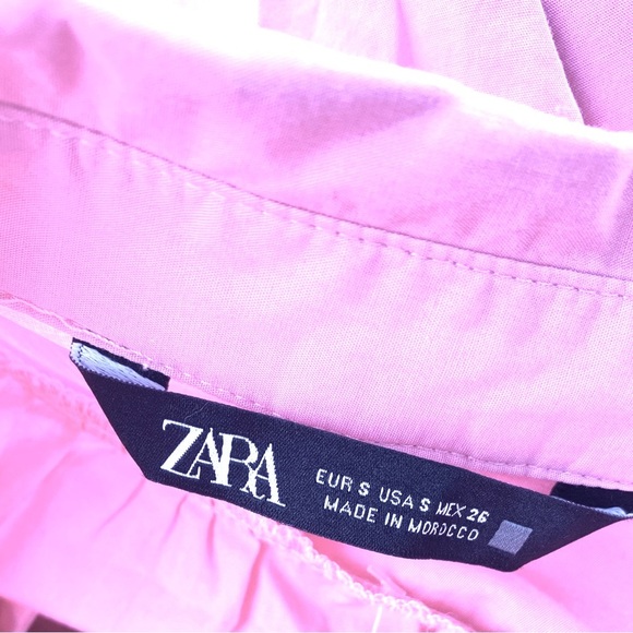 ZARA Short Poplin Dress, pink - Picture 7 of 7